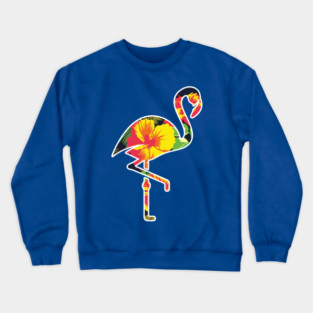 Tropical Flamingo Floral Crewneck Sweatshirt