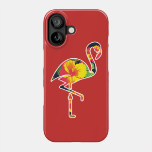 Tropical Flamingo Floral Phone Case