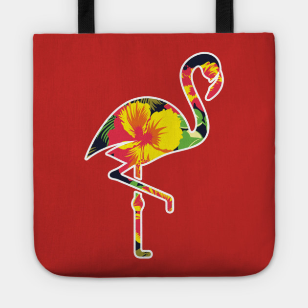 Tropical Flamingo Floral Tote by logiamerch