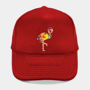 Tropical Flamingo Floral Hat