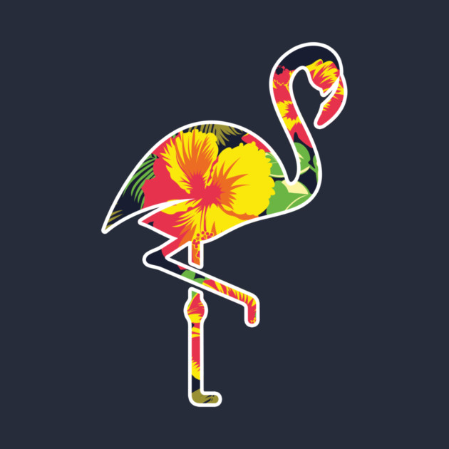 Tropical Flamingo Floral by logiamerch