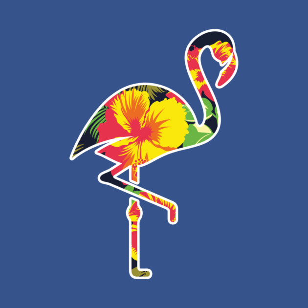 Tropical Flamingo Floral by logiamerch