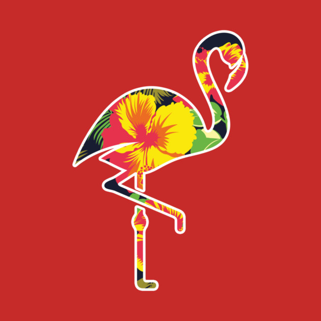 Tropical Flamingo Floral by logiamerch