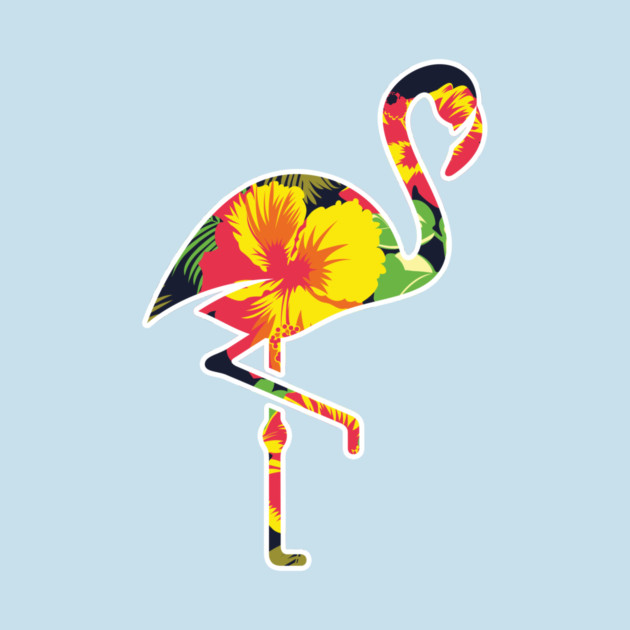 Tropical Flamingo Floral by logiamerch