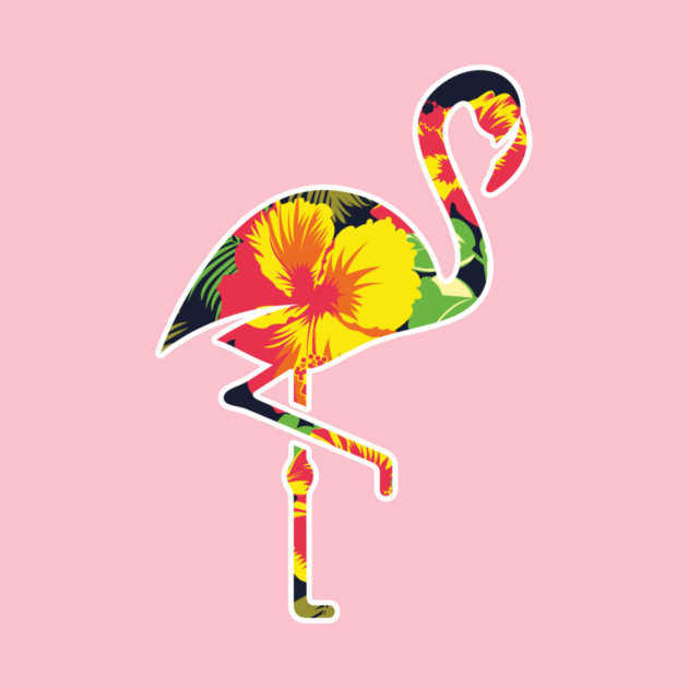 Tropical Flamingo Floral by logiamerch