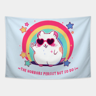 the horrors persist hamster Tapestry