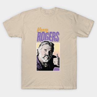 Vintage Style Kenny Rogers 80s Aesthetic Design T-Shirt
