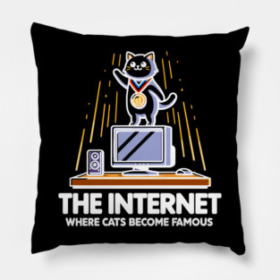The Internet Where Cats Become Famous Pillow