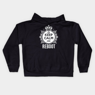Keep Calm and Reboot Kids Hoodie