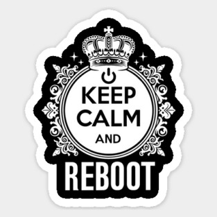 Keep Calm and Reboot Magnet