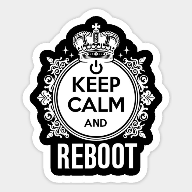 Keep Calm and Reboot Magnet by Frank Ring