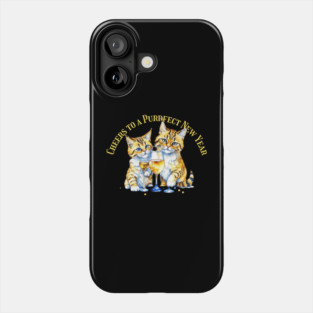 Purrfect New Year Cats Phone Case