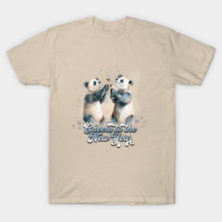 New Year Pandas T-Shirt