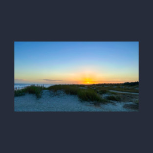 Tranquil Beach Sunset - landscape view T-Shirt