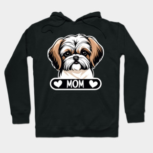 Dog Mom Puppy Sweet Shih Tzu Dog Loves Her Mama Hoodie