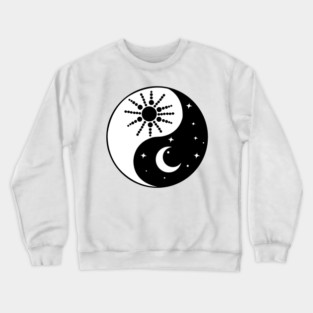 Yin Yang Sun and Moon Crewneck Sweatshirt