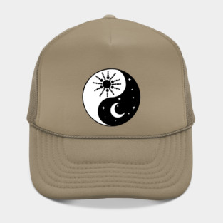 Yin Yang Sun and Moon Hat