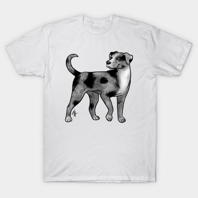 Dog - Catahoula Leopard Dog - Blue Leopard T-Shirt by Jen's Dogs Custom Gifts and Designs