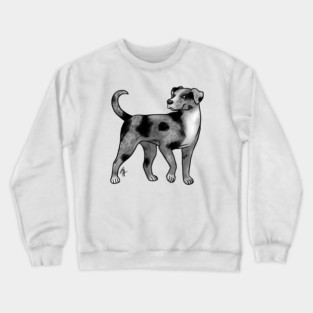 Dog - Catahoula Leopard Dog - Blue Leopard Crewneck Sweatshirt