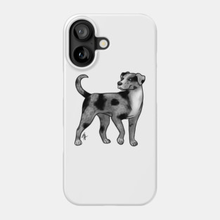 Dog - Catahoula Leopard Dog - Blue Leopard Phone Case
