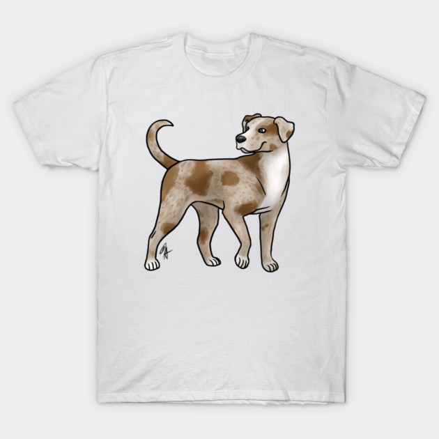 Dog - Catahoula Leopard Dog - Red Leopard T-Shirt by Jen's Dogs Custom Gifts and Designs