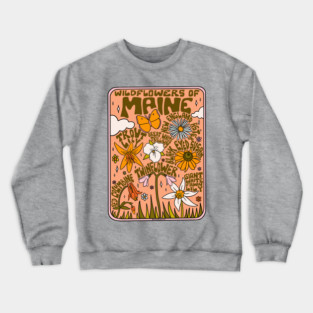 Maine Wildflowers Crewneck Sweatshirt