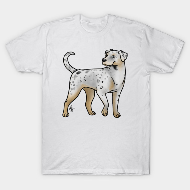 Dog - Catahoula Leopard Dog - White Leopard T-Shirt by Jen's Dogs Custom Gifts and Designs