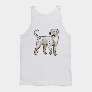 Dog - Catahoula Leopard Dog - White Leopard Tank Top