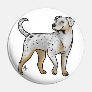 Dog - Catahoula Leopard Dog - White Leopard Pin