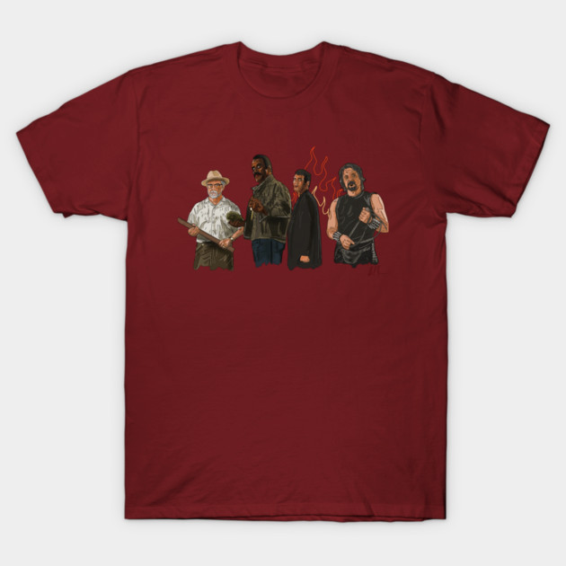 From Dusk Till Dawn: a Minister, Vet, Gecko & Sex Machine Walk Into A Bar T-Shirt by 51Deesigns