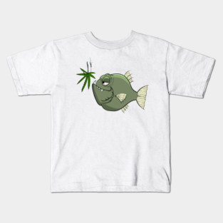 Fishing with weed Kids T-Shirt