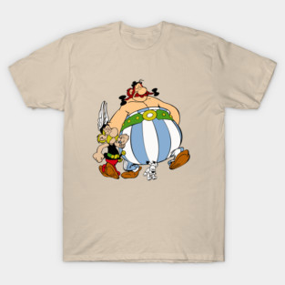 mustachioed uncle and cute little dog T-Shirt