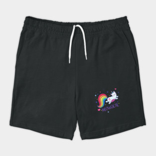Meowgical Magical Rainbow Kitty Cat Unicorn Shorts