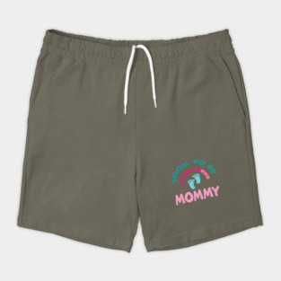 Soon To Be Mommy, Funny, Cute, Baby Announcement Design Shorts