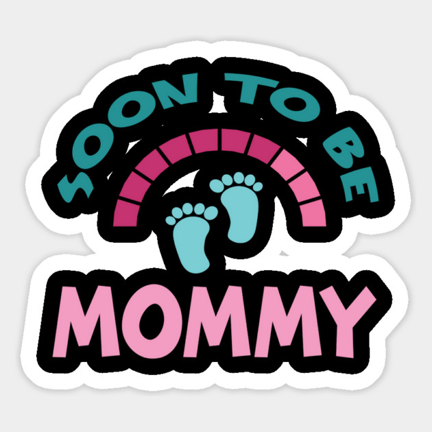 Soon To Be Mommy, Funny, Cute, Baby Announcement Design Magnet by BirdsnStuff