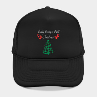 Baby Bumps First Christmas, Baby Announcement Design Hat