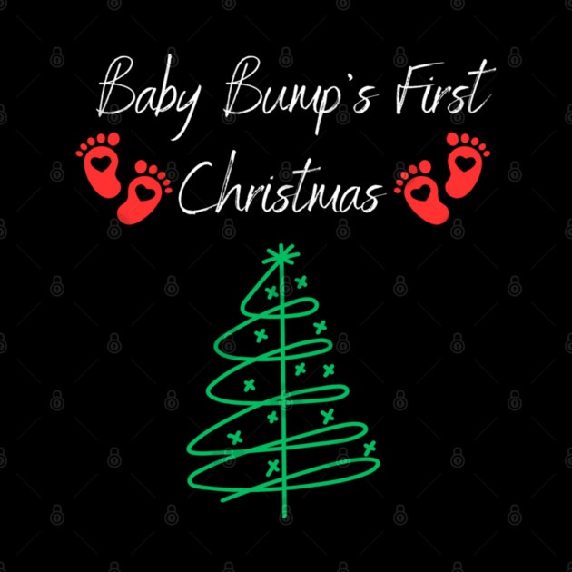 Baby Bumps First Christmas, Baby Announcement Design by BirdsnStuff