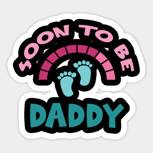 Soon To Be Daddy, New Dads, Dad to Be, New Fathers, Fatherhood Text Design Magnet by BirdsnStuff