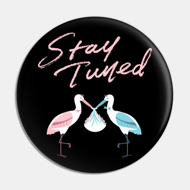 Mother's To Be, New Moms, Baby Announcement Cute, Storks, Stay Tuned  Design Pin by BirdsnStuff