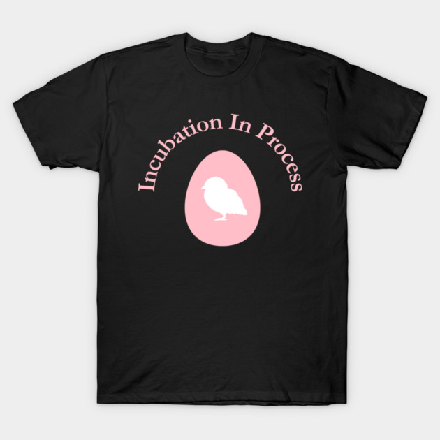 Incubation In Process, Pregnancy Announcement, Funny, Cute< Gender Reveal Design T-Shirt by BirdsnStuff