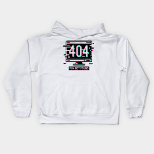 Error 404 Pun Not Found Kids Hoodie