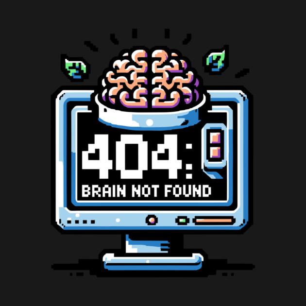 Error 404 Brain Not Found by Frank Ring