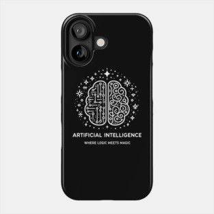 Artificial Intelligence Where Logic Meets Magic Phone Case
