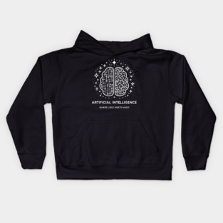 Artificial Intelligence Where Logic Meets Magic Kids Hoodie