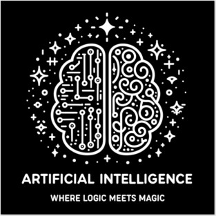Artificial Intelligence Where Logic Meets Magic Posters and Art