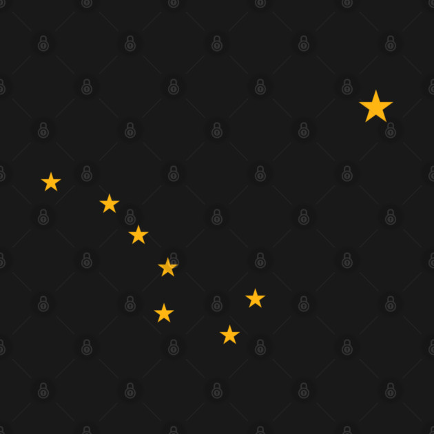 Alaska Flag Stars Big Dipper North Star by Yesteeyear