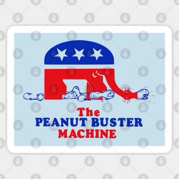 Republican Anti-Carter Campaign Button Sticker by Yesteeyear