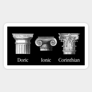 Classical Orders Architecture History Sticker