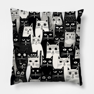 Cats, Cats, Cats! - A Collection of Cute Cats Pillow
