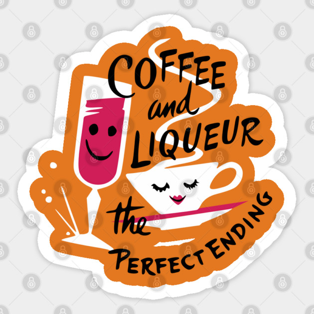 Coffee and Liqueur Vintage Restaurant Matchbook Sticker by Yesteeyear